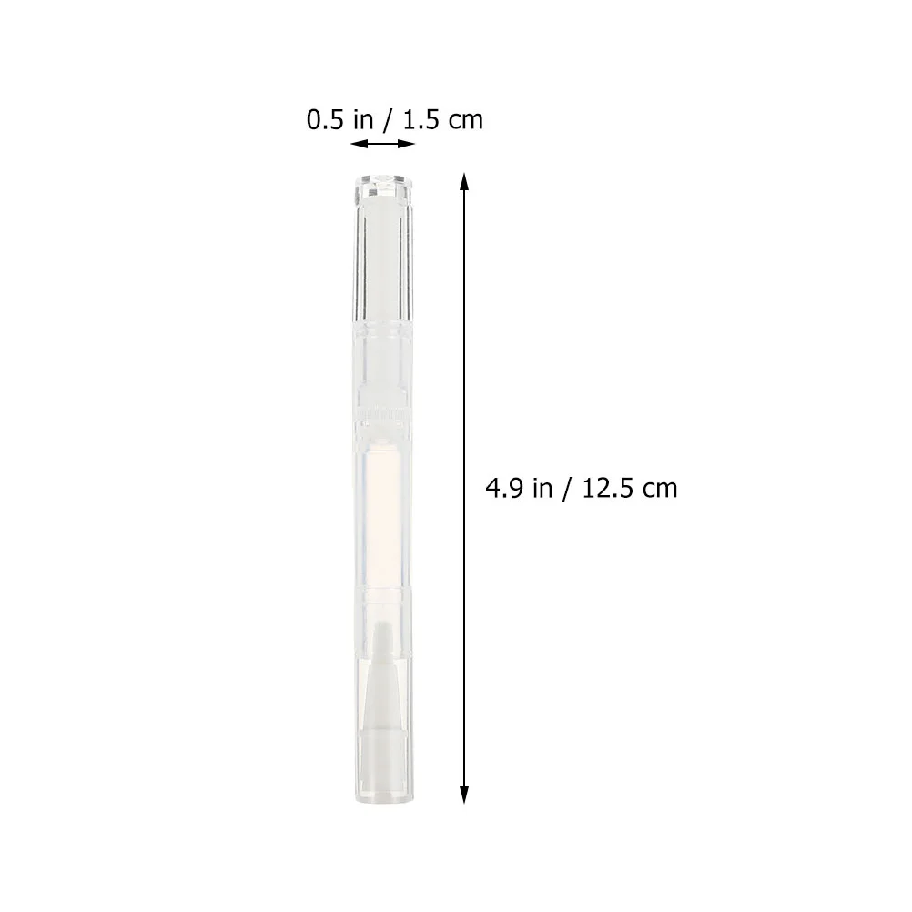 12 szt. Puste tubki na długopisy, wielokrotnego użytku pojemniki na płynne kosmetyki, przenośne aplikatory pędzelkowe do odżywek do paznokci, olejków, błyszczyków i olejków eterycznych.