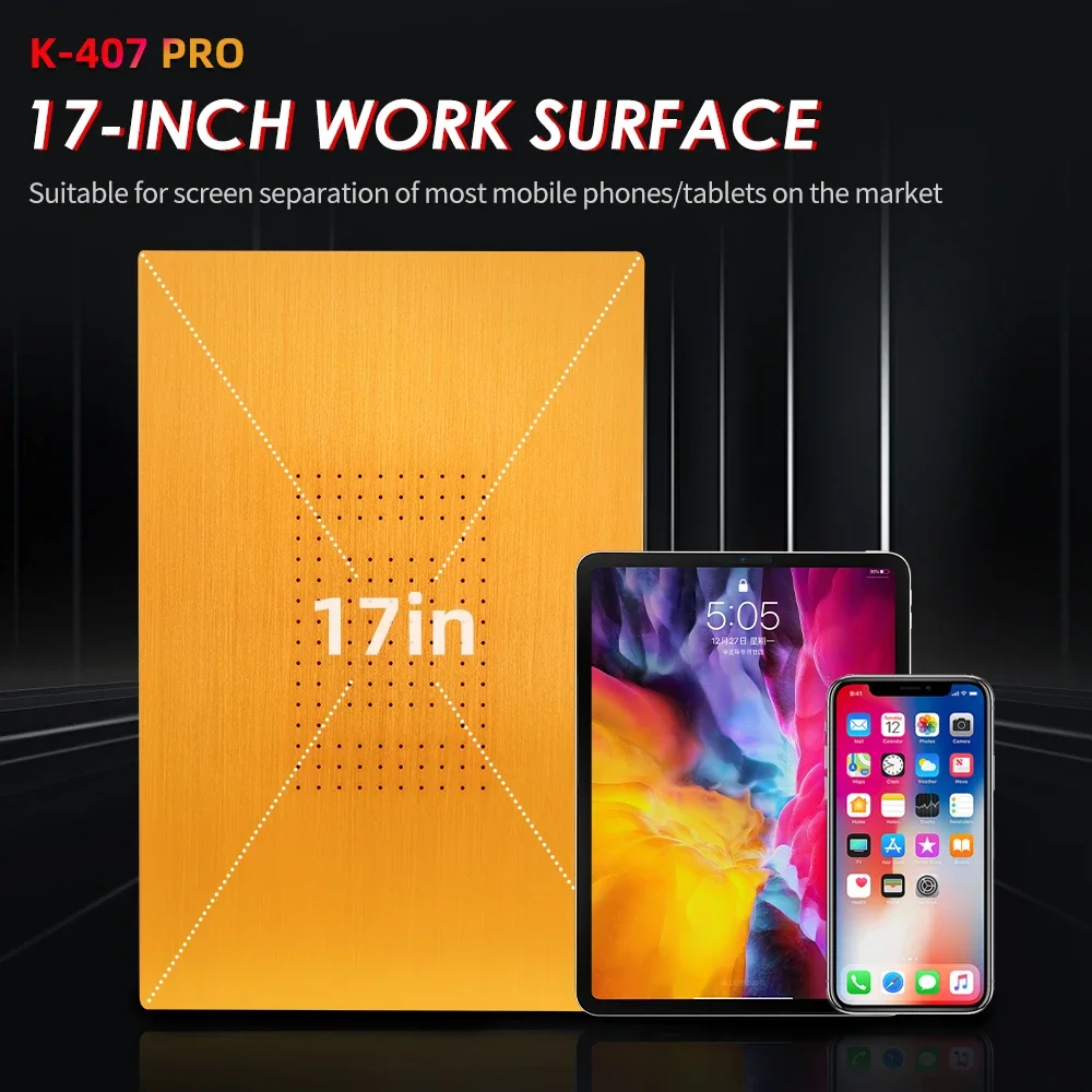 Kaisi 407pro LCD Separator Machine 17-inch Dual Air Pump Screen Heating Repair for Tablet Mobile Phone Screen Separation Tools