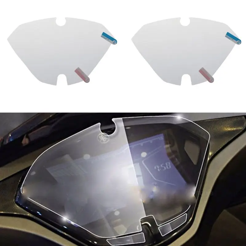 for Yamaha NVX Aerox 155 Motorcycle Off-road Scootor Cluster Scratch for Protection Film Screen Protector 2 Set GTWS