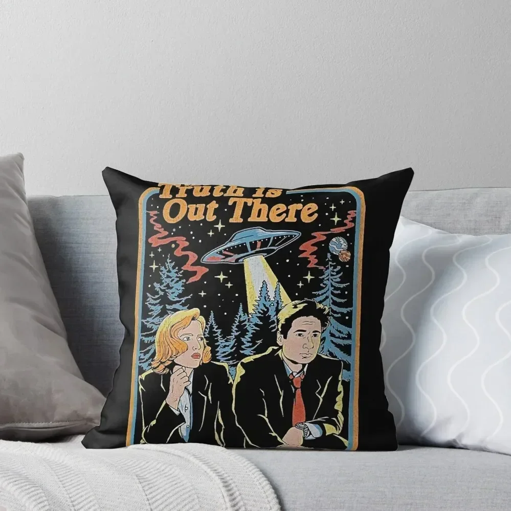 The truth is out there - X Files funny, The truth is out there - X Files is hilarious Throw Pillow Cushions Home Decor pillow