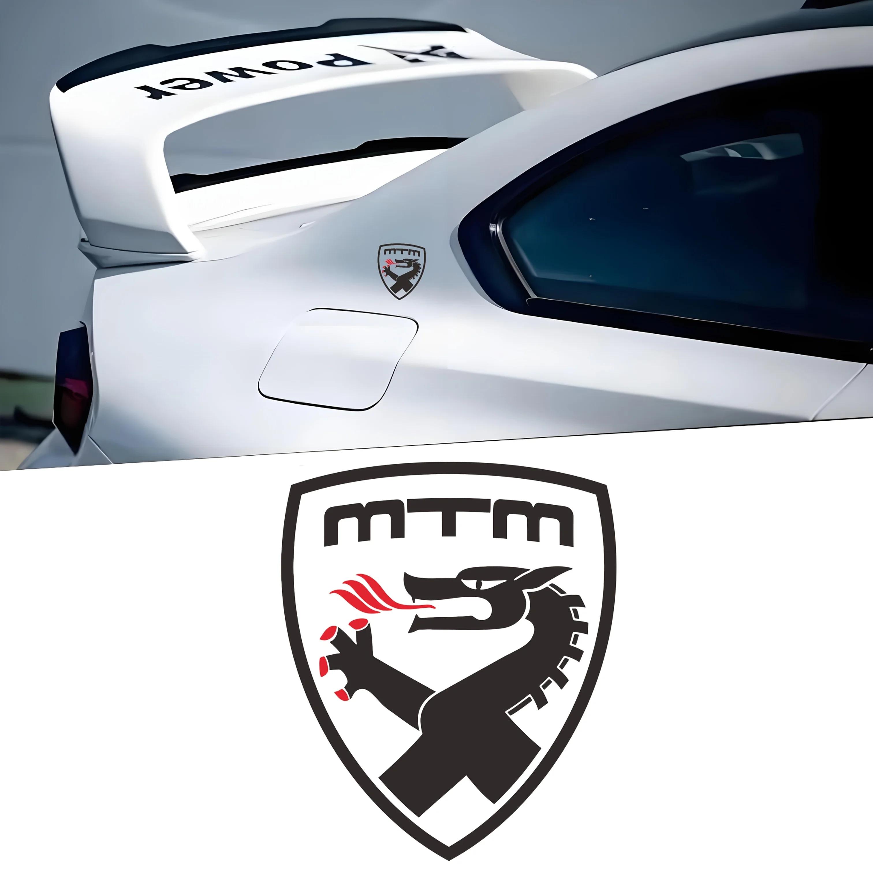 4PCS/set MTM Dragon Sticker, Tuning Body Decal for Audi VW Volkswagen Skoda Seat