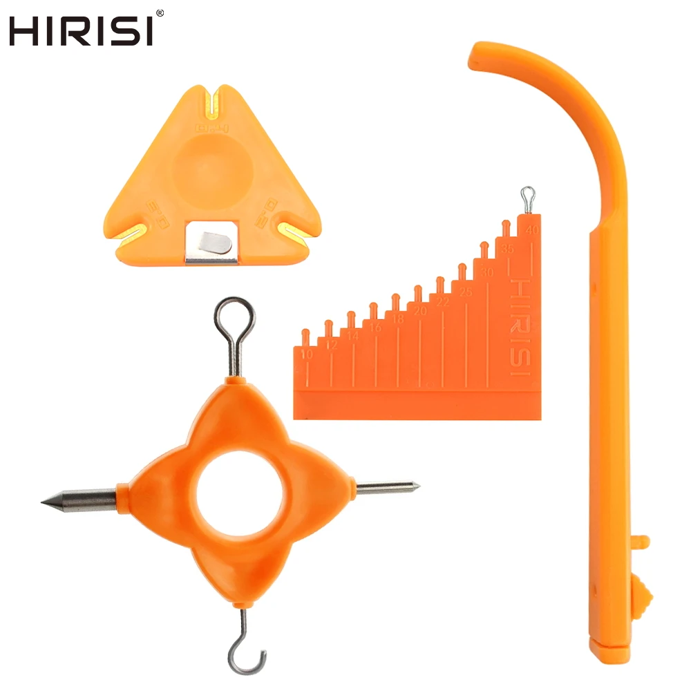 Hirisi 4-in-1 Carp Fishing Multi-Tool Hair Gauge, Hooklink Stripper, Chod Hair Rig Accessories & Measurement Tool