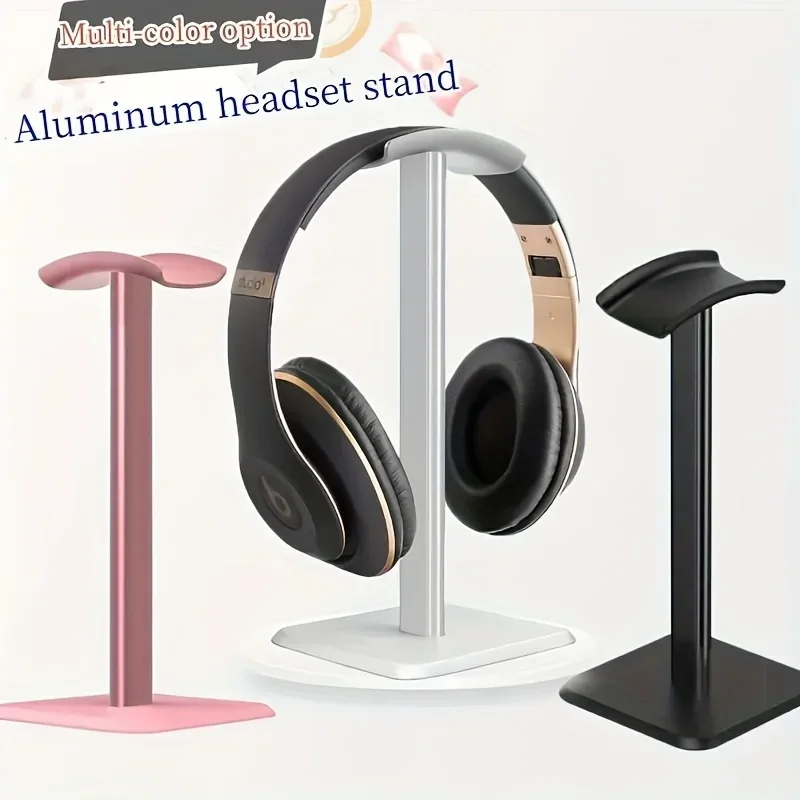 

Space Saving Gaming Headset Stand Rack Desktop Organizer Display Earphone Hanger Bracket Aluminium Alloy Headphone Stand Holder