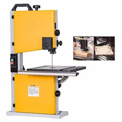 9 Inch Woodworking Band Saw Machine  Multifunctional Woodworking Electric Wire Saw Machine Desktop  Band Saw Machine