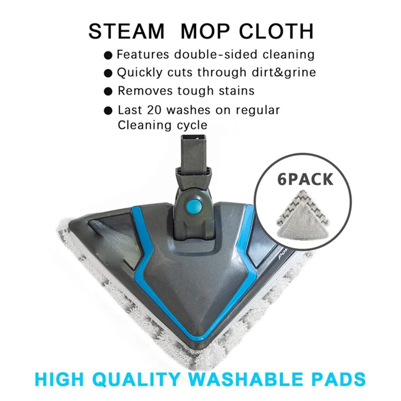 SANQ 8 قطع من وسادات استبدال ممسحة البخار المتوافقة مع ممسحة البخار Bissell Poweredge وPowerforce Lift-Off 2078، 2165 Series