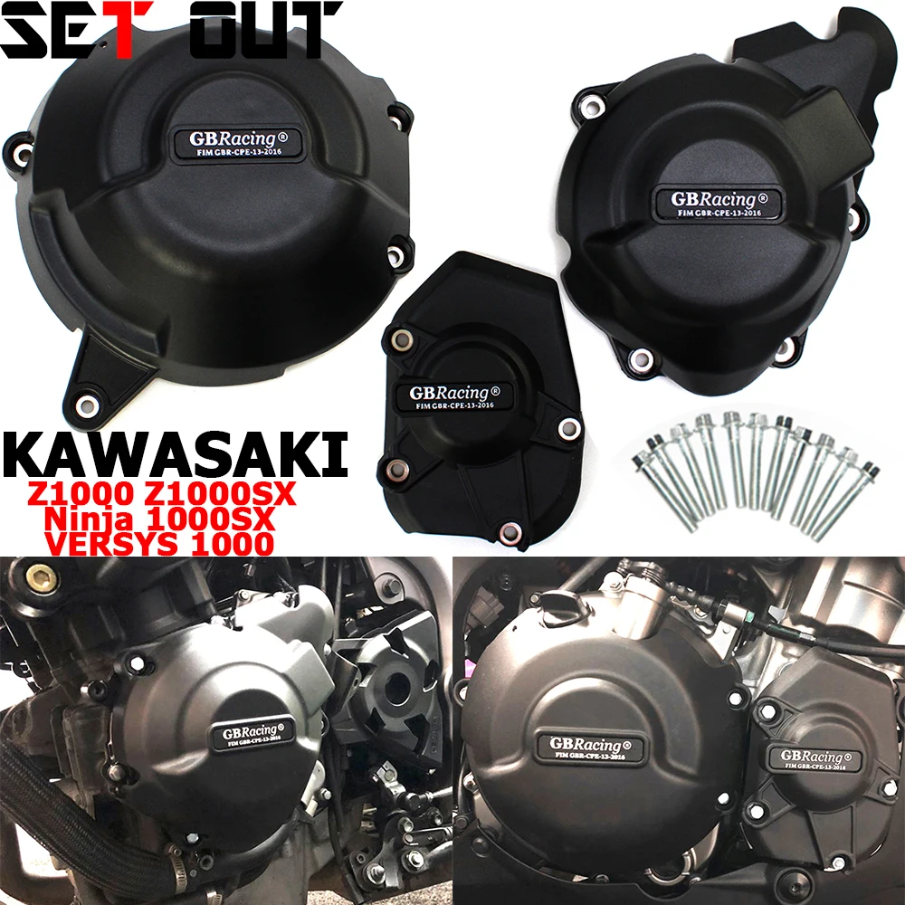 For KAWASAKI Z1000 SX VERSYS 1000 2011~2023 Motorcycle Accessories Alternator Clutch Protection Cover for GB Racing Engine Cover