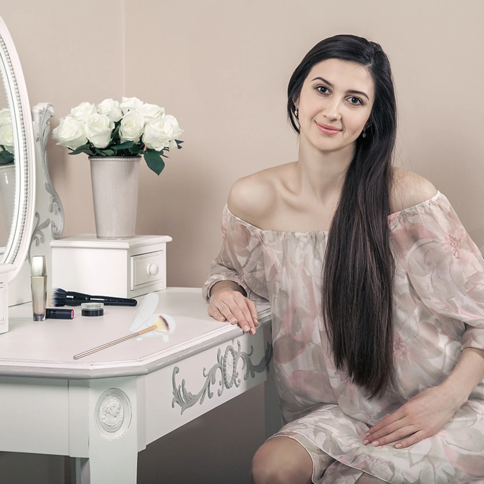 10 szt. Osłonki na pędzle do makijażu, wielorazowe plastikowe ochraniacze do przechowywania w podróży, utrzymują włosie czyste i nienaruszone.