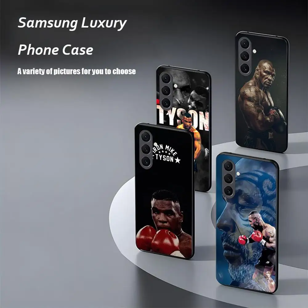 Boxer M-Mike T-tyson Star Phone Case For Samsung Galaxy S25 S24 S23 S22 S21 S20 Plus Ultra Note20 Soft Black