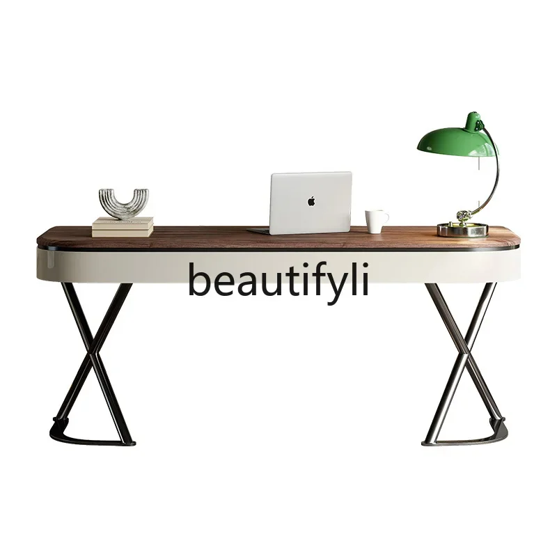 

Italian light luxury high-end desk designer home bedroom study modern simple office