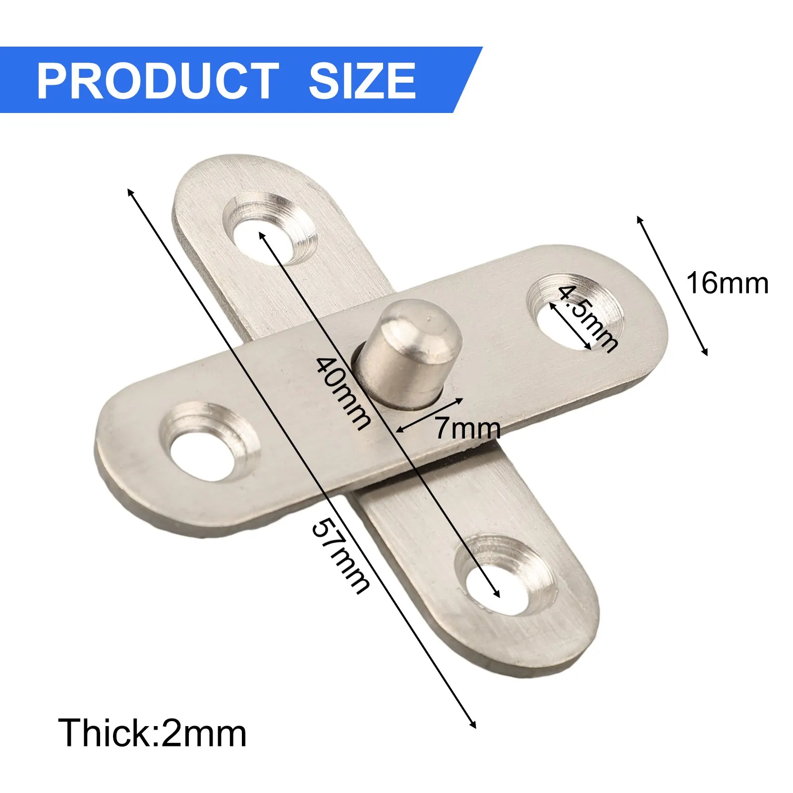 Hinge Rotating Home Internal Door Wooden Door Tone 360 Degree Accessories Door Hardware Rotary Set Silver Hinge