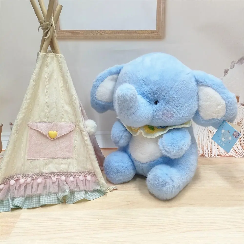 Elefante de peluche de algodón PP, elefante suave y esponjoso con muñeco de peluche, colección de dibujos animados, juguete de peluche de Animal abrazable, decoración del hogar
