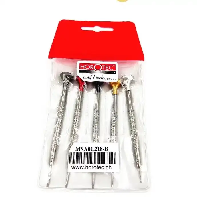 5PCS metal screwdriver set, original  HOROTEC MSA0.1218-B watch repair tool