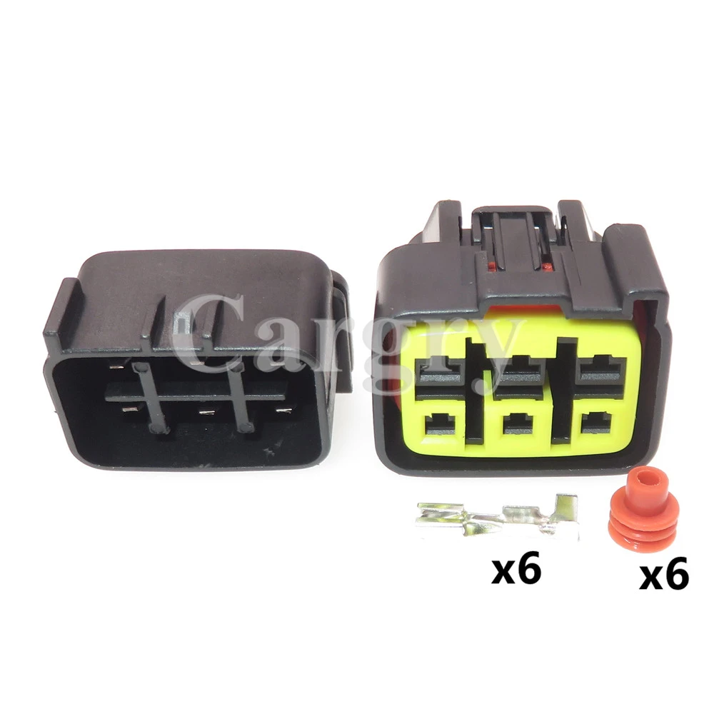 1 Set 6P FSW-C-6F-B Automobile Waterproof Socket Car Modification Plug Accessories AC Assembly Auto Sealed Adapter