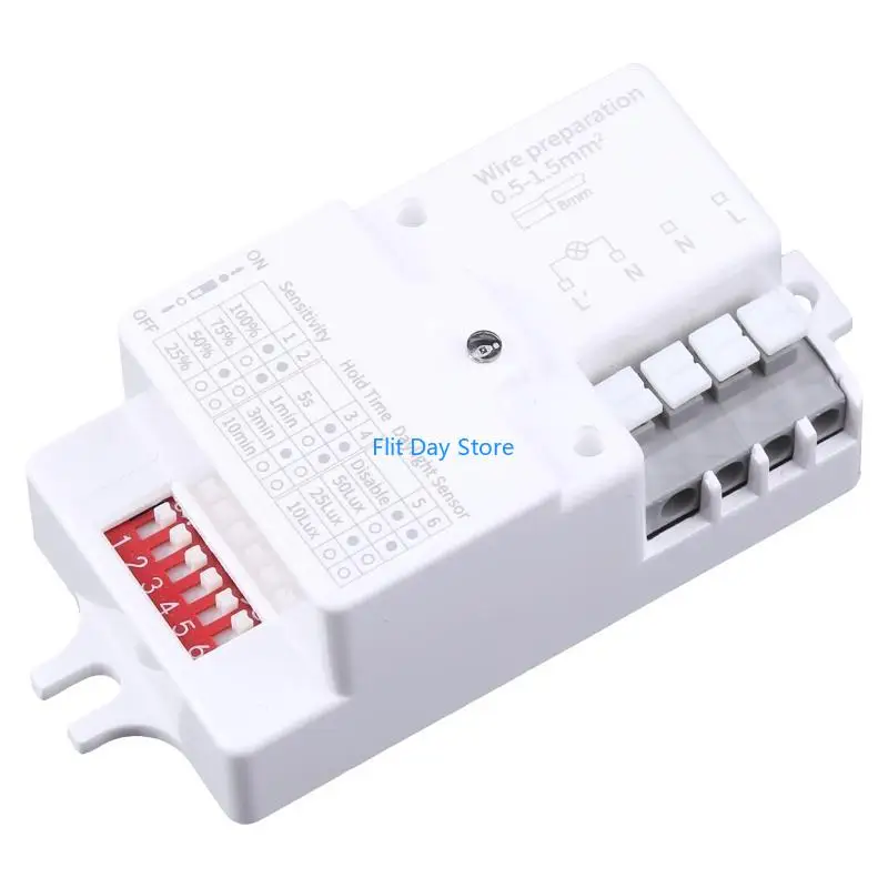 F92C AC 220V-240V/50Hz Microwave للكشف عن حركة جسم مستشعر الرادار لضوء LED