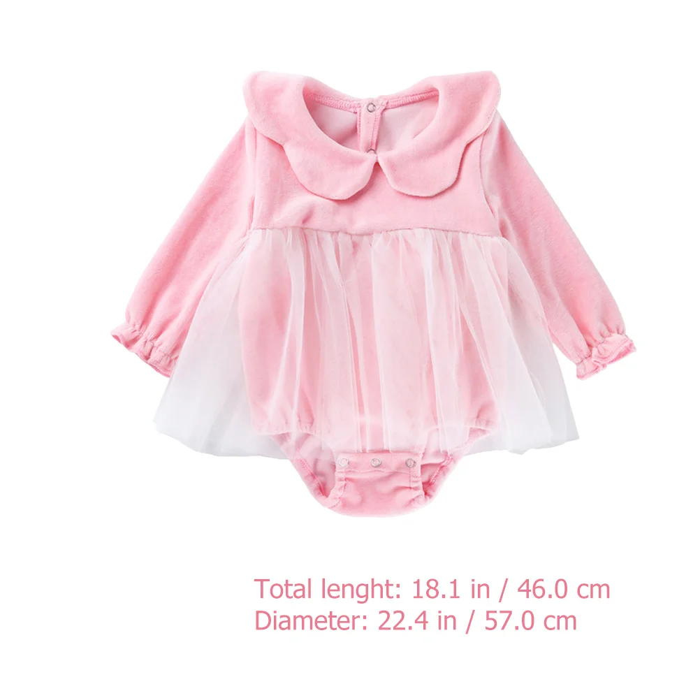 24 قطعة رومبير بناتي من الصوف المرجاني بأكمام طويلة للأطفال حديثي الولادة ملابس يومية ملابس أطفال هدية