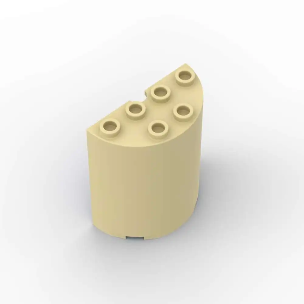 MOC 1個 6259 20430 積み重ね可能な交換用6218ブロックシリンダーハーフ2x4x4ビルディングブロック変換玩具大人男の子ホリデーギフト