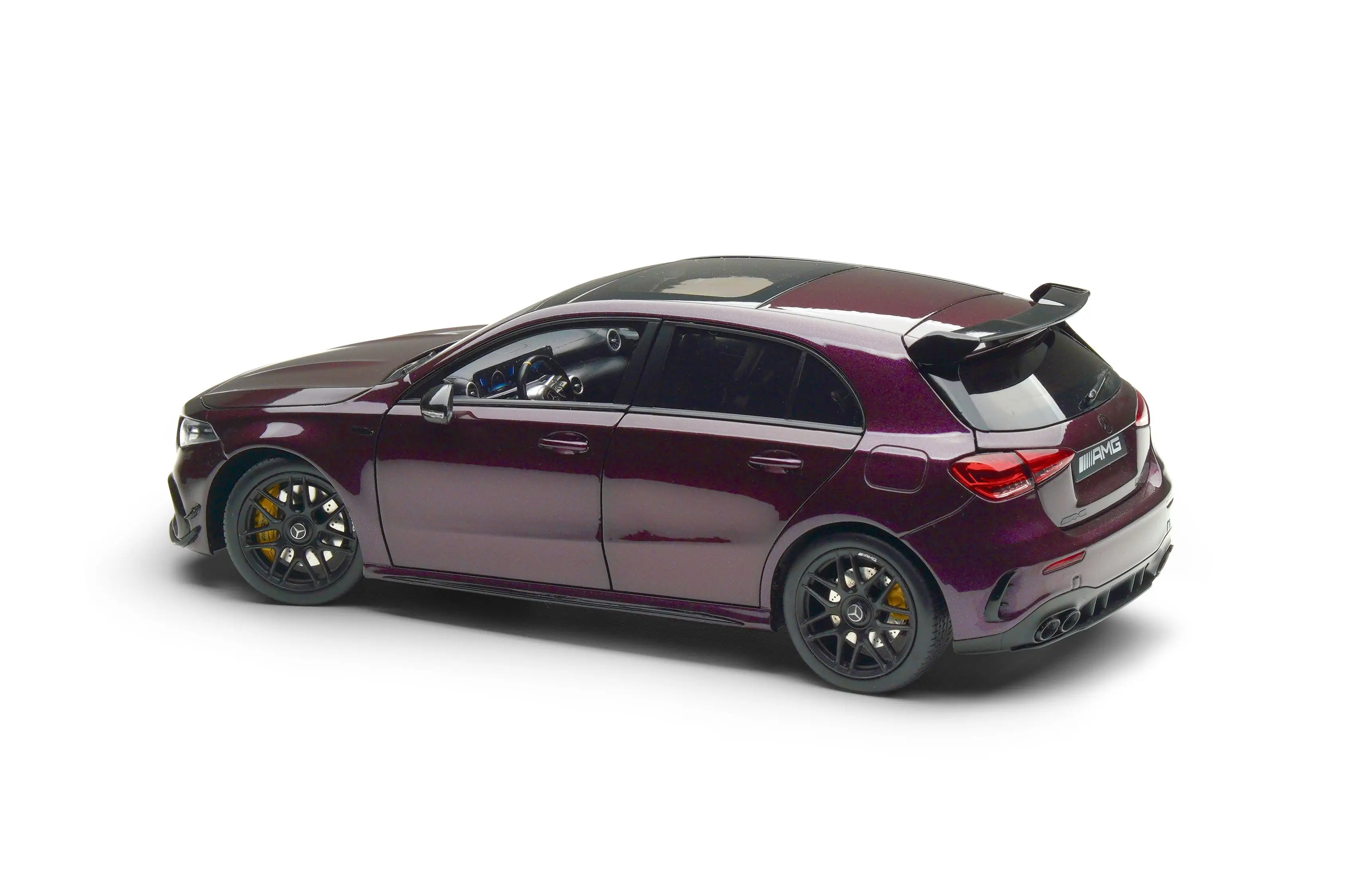 Diecast Car Model Kilo Works / NZG A45 S A-Class A Class (Dark Red Purple) 1:18 + SMALL GIFT!!!