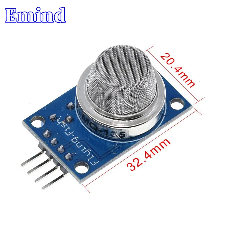 3/10/20/50/100Pcs MQ-135 Air Quality Sensor Module Ammonia Sulfide Sensitive Component Tester Harmful Gas Detection Alarm Module