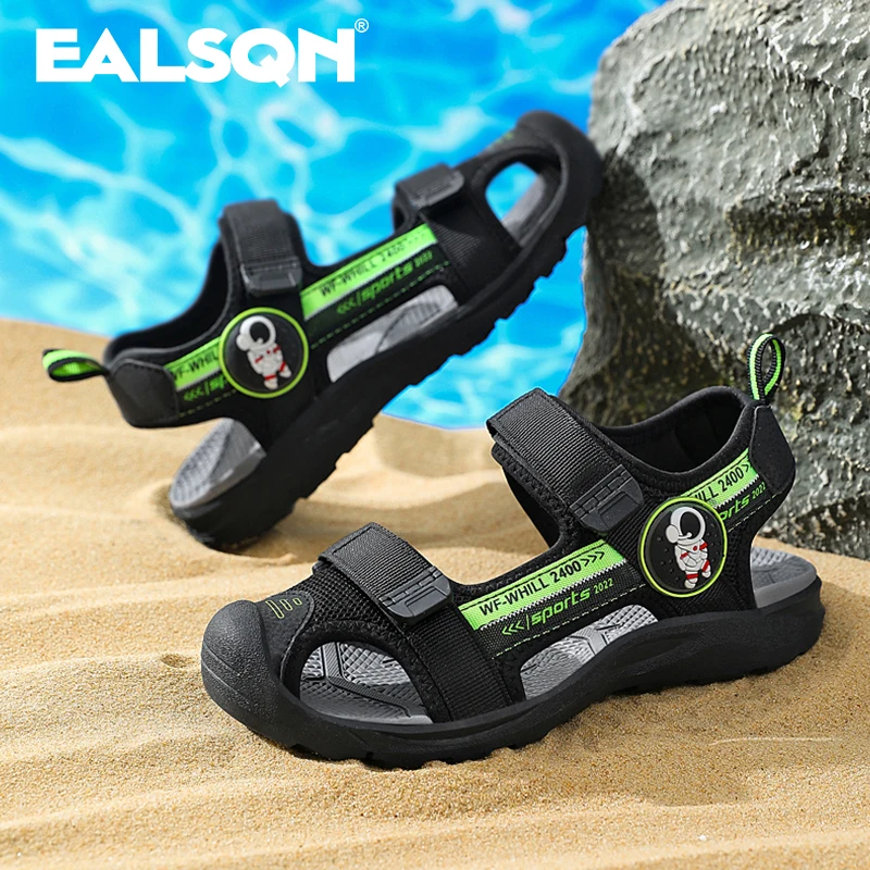 Sandali sportivi traspiranti sandali estivi per ragazzi scarpe da spiaggia Casual comode scarpe da bambino con suola morbida moda sandali antiscivolo