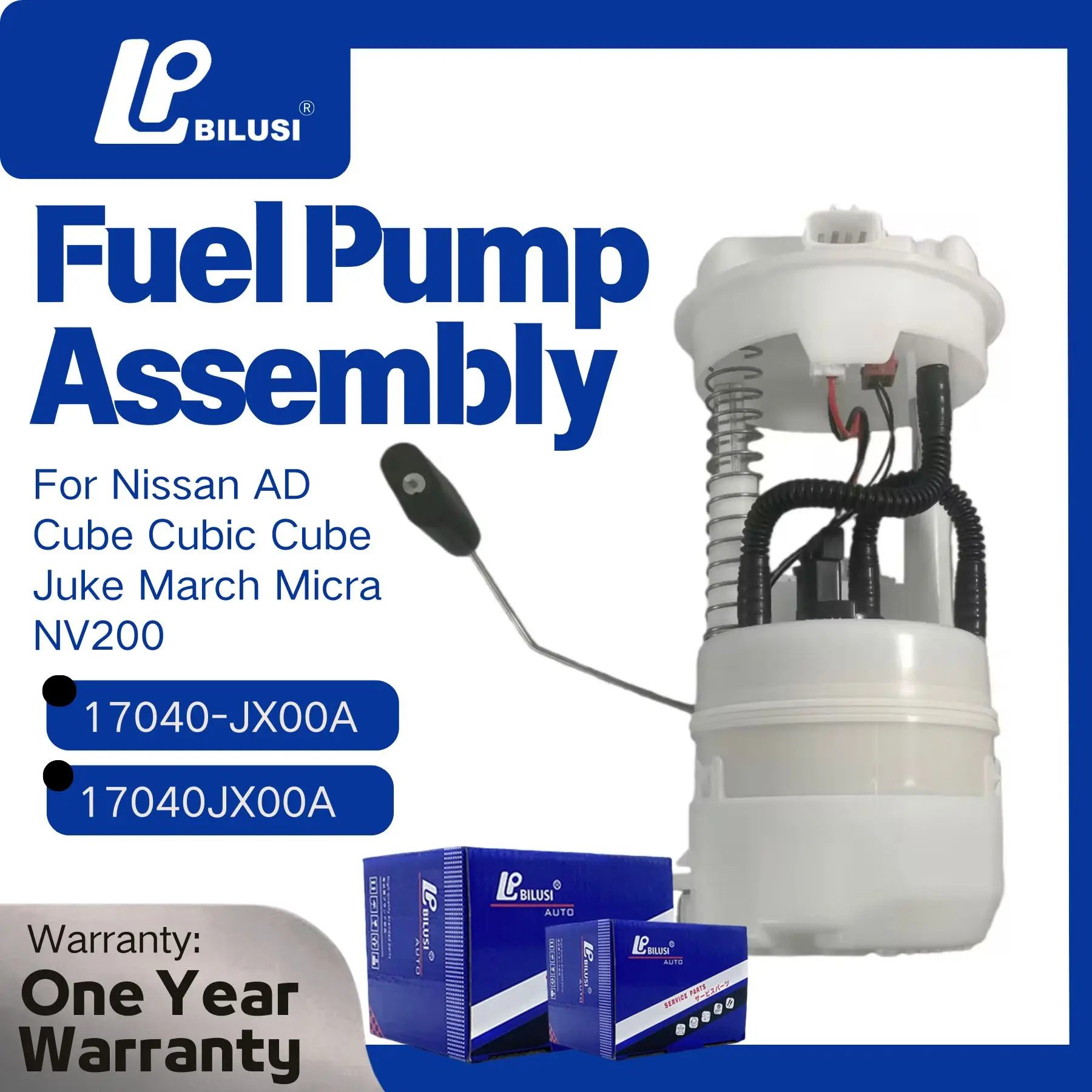 

Топливный насос BILUSI 17040-JX31A для Nissan AD Cube, Cubic, Cube, Juke, March, Micra, NV200 (аналоги: 17040-JX30A, 17040-JX00A, 17040-JX01A)