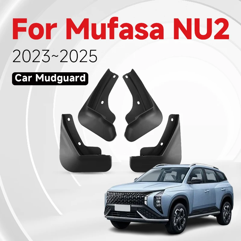 

4pcs Car Mudguards For Hyundai Mufasa NU2 2023 2024 2025 Fender Styling Car Accessories Upgrade Version Anti-mud Auto Part Tools