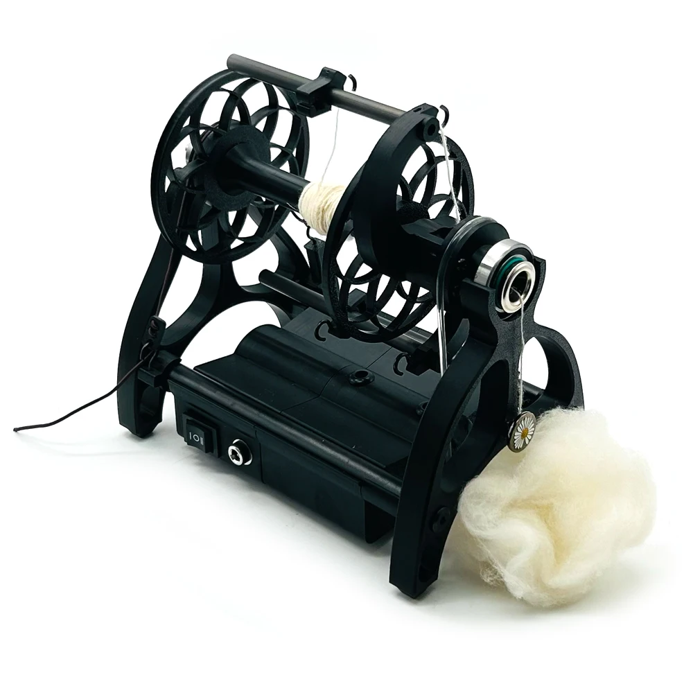 12V Electric Household Mini Spinning Wheel, Wool Spinning Fibre Spinning Wheel