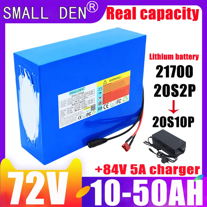 

New 72V 40Ah/30Ah/20Ah/10Ah 21700 lithium battery pack with built-in BMS 0-3500W motor high-power rechargeable battery pack