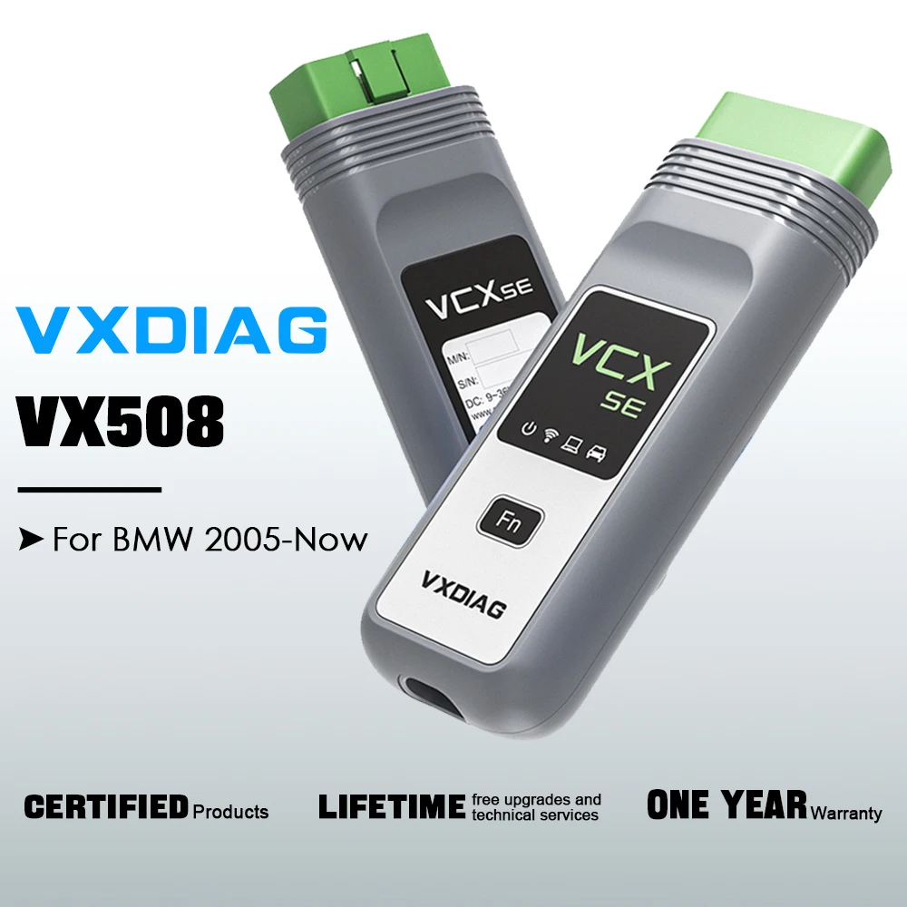 VXDIAG VCX VX508 for BMW All System Diagnostic Tool ECU Programming/Coding OBD2 Scanner J2534 & DOIP Lifetime Free Update