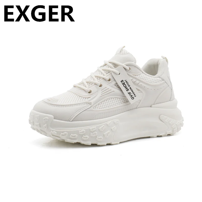 2023 Spring and Autumn New Versatile Thick Sole Casual Sports Shoes Summer Breathable Little White Shoes Women's Shoes