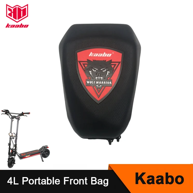 

Original 4L Portable Front Bag for Kaabo Wolf Scooter Charger Battery Bottle Phone Carry Bags Spare Kickscooter Accessory