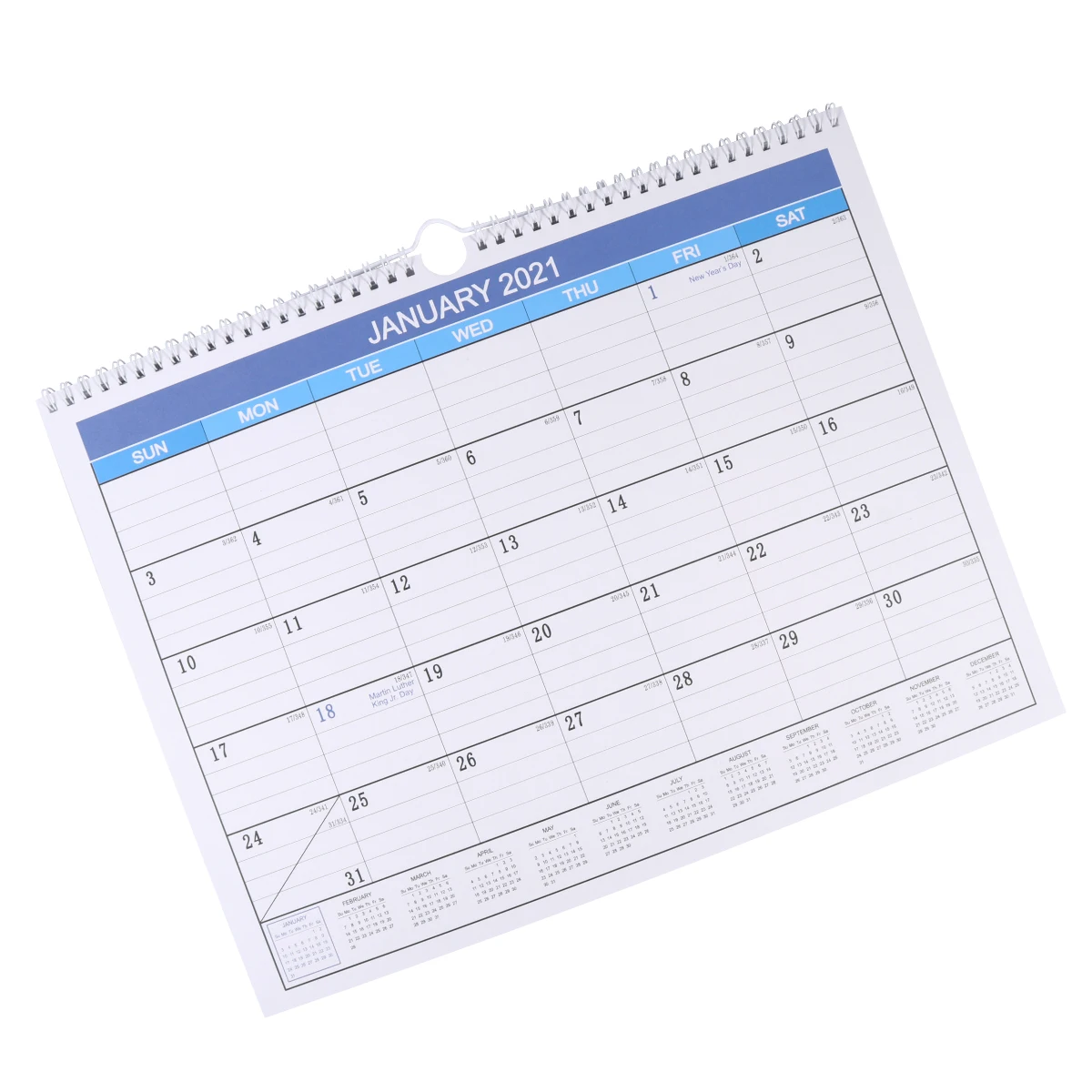 

1 pc Desktop Calendar 2021 English Edition Hanging Calendar Foldable Schedule Planner Chic Home Office Decor