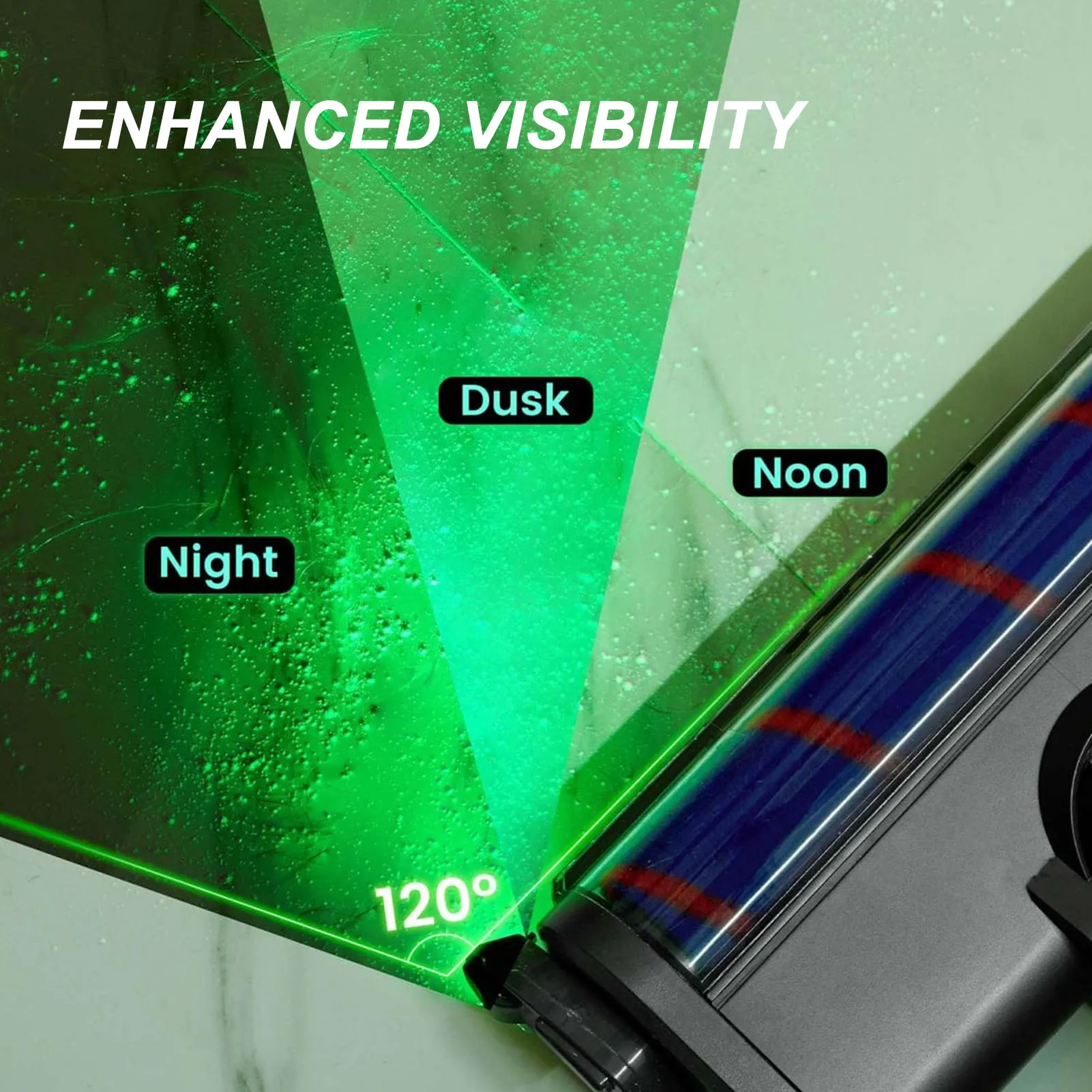 Vacuum Cleaner Dust Display LED Lamp Reveal Microscopic Dust Pet Hair Cat Dog  Vacuum Light Attachment for  for