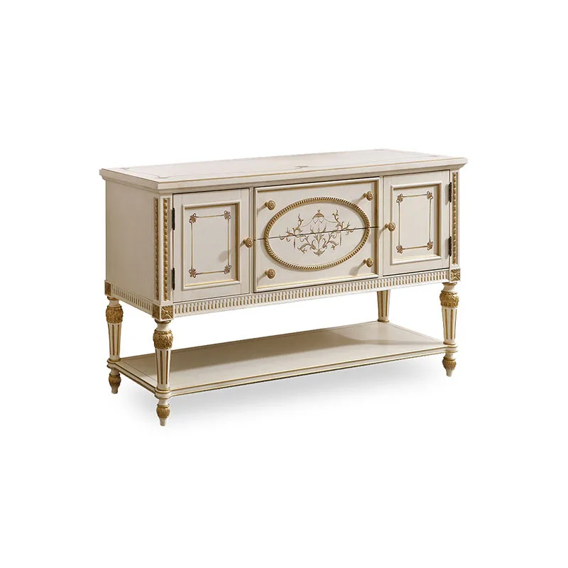 

European home dining side handmade parquet locker storage cabinet restaurant decoration foyer furniture