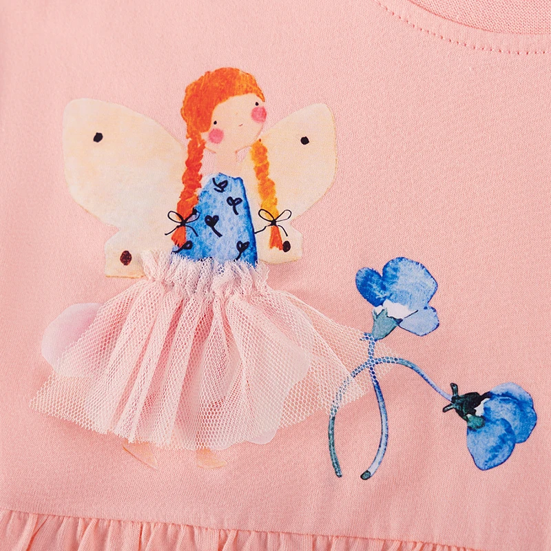 Little Maven Kleid für Babymädchen 2026 Sommer Neue Kinderkleidung Cartoon Engel Kinderbekleidung Prinzessin Freizeitkleider – Detail 6