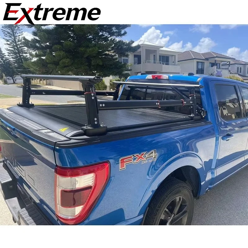Canyossoar Pickup Truck Bed Roll-N-Lock Manual Tonneau Cover Ford Maverick 2022+ Retractable Aluminum Alloy Roller Lid Offroad