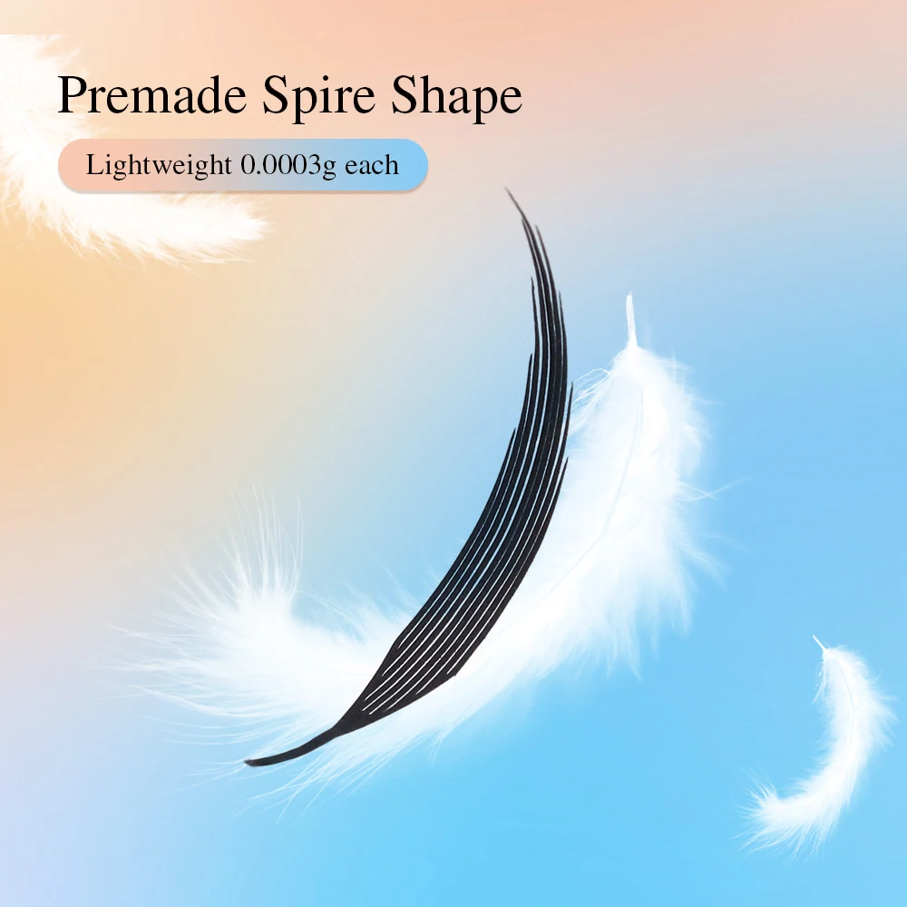 LAGEE Premade Spire Eyelash Extension Bundle Volume Fan Manga Wing Lashes from NAGARAKU Plume Spike Cluster Comic Anime Wet Set