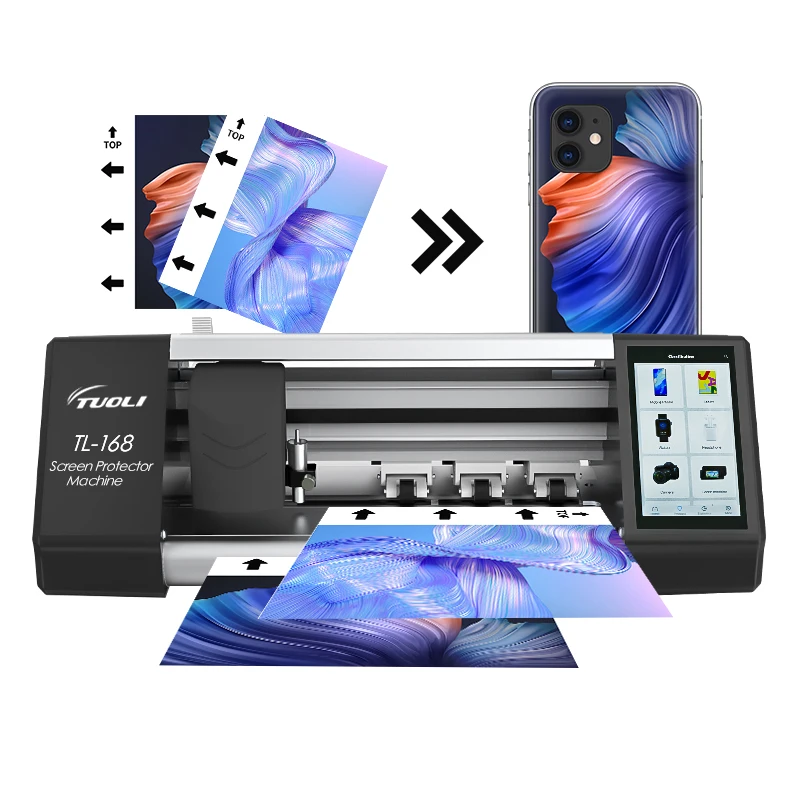 

TuoLi Mobile Phone Back Skin Cutter Hydrogel Film Sheet Plotter Screen Protector Cutting Machine Kit For Business Ideas