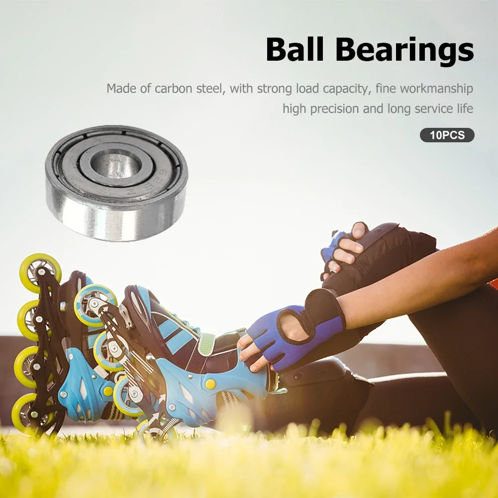 

10pcs Sealed Ball Bearings 6x19x6mm 626zz Roller Skate Wheel Bearings Carbon Steel Precision Bearing Replacement for Pulley Toys