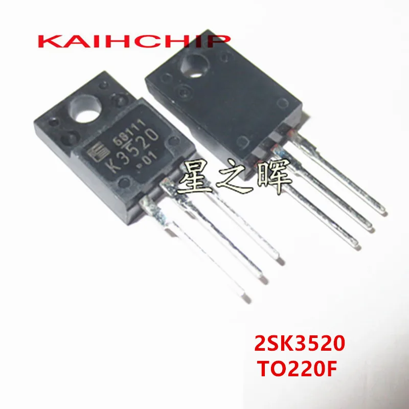 10PCS 2SK3520 K3520 8A 500V 2SK3537 K3537 150V 33A 2SK3532 K3532 900V 6A  2SK3530 K3530 800V 7A TO220F  MOSFET Transistor