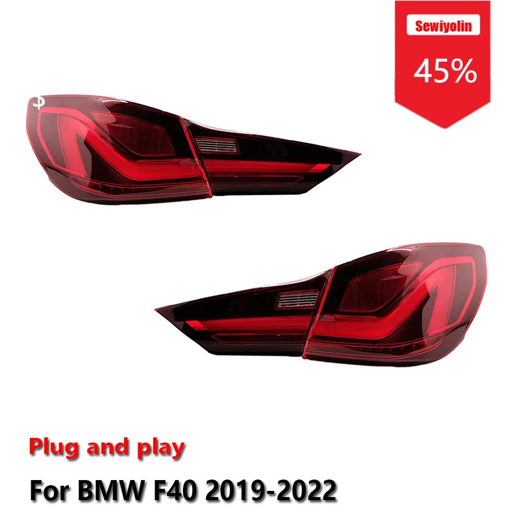 

Автомобильные светодиодные задние фонари в сборе для BMW F40 2019-2022, автоматические противотуманные DRL, стоп-сигнал, указатель поворота, Plug and Play
