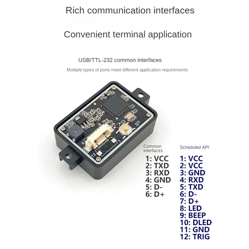 GM78 Moduł czytnika kodów kreskowych 1D 2D Interfejs TTL-232/USB Ciągły moduł skanera kodów kreskowych 1D i kod QR