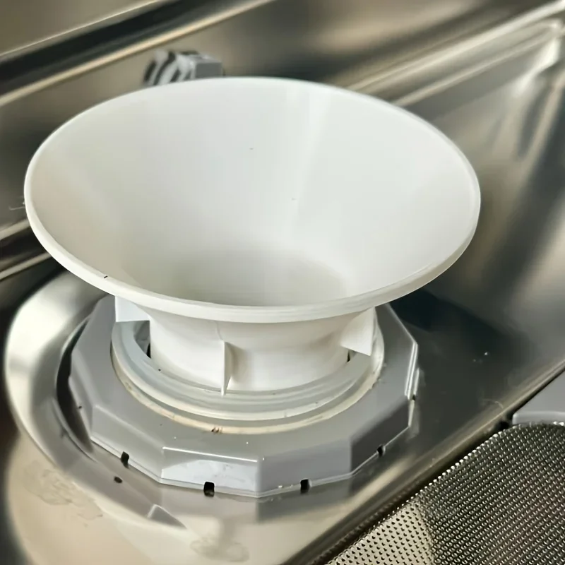 Easy Fill 45mm Dishwasher Salt Funnel, No Mess Anti-Spill Water Softener Refill Tool for Dishwasher Maintenance