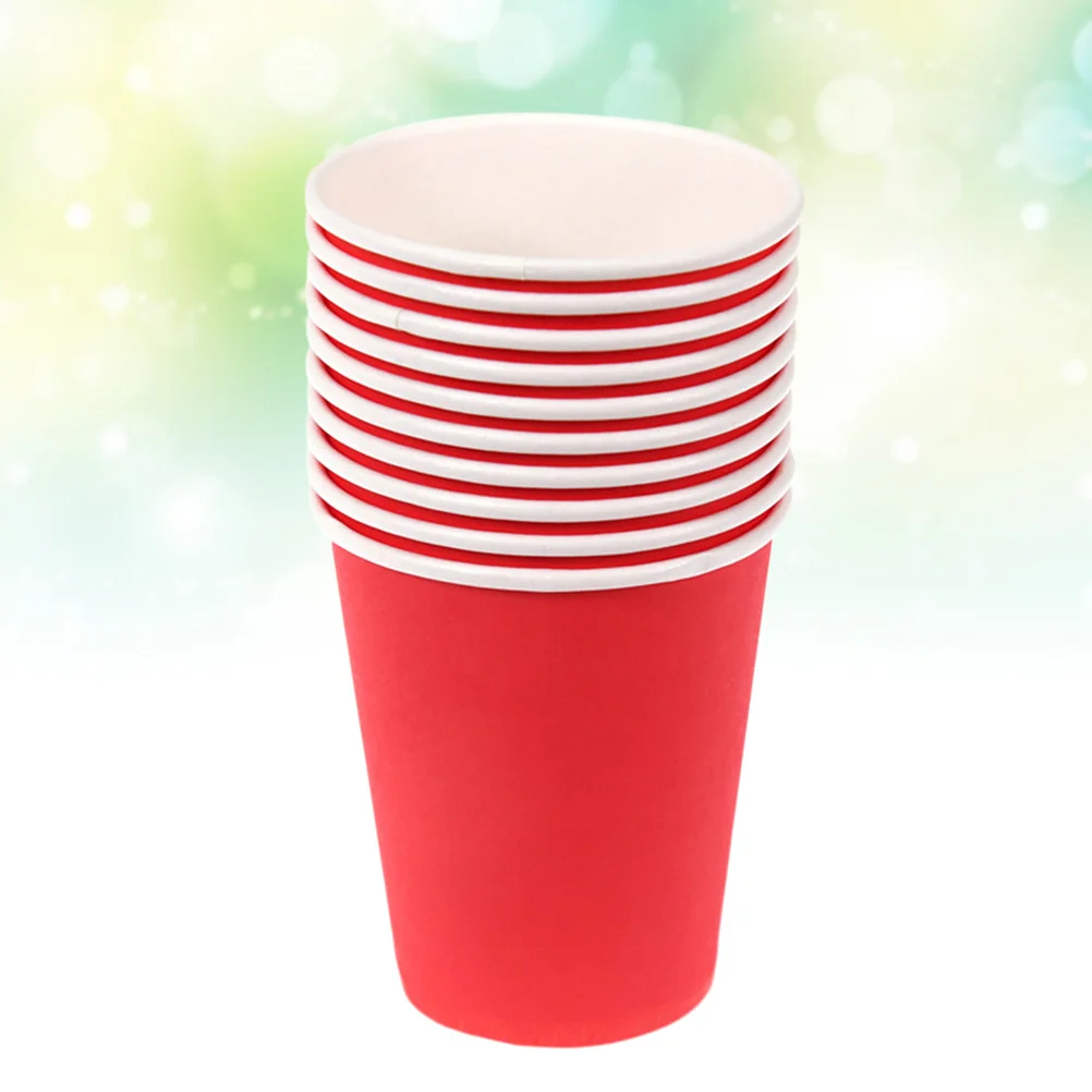 Gobelets en papier épais colorés, 50 pièces, environnement sûr, matériel artisanal fait à la main pour enfants, décoration de fête de maternelle, jetables