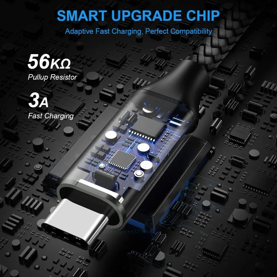 كابل USB A إلى USB C طويل 10 قدم 2 حزمة شحن سريع من النوع C سلك شاحن لهاتف iPhone 17 16 15 Pro Max Plus Air 16e Samsung Galaxy