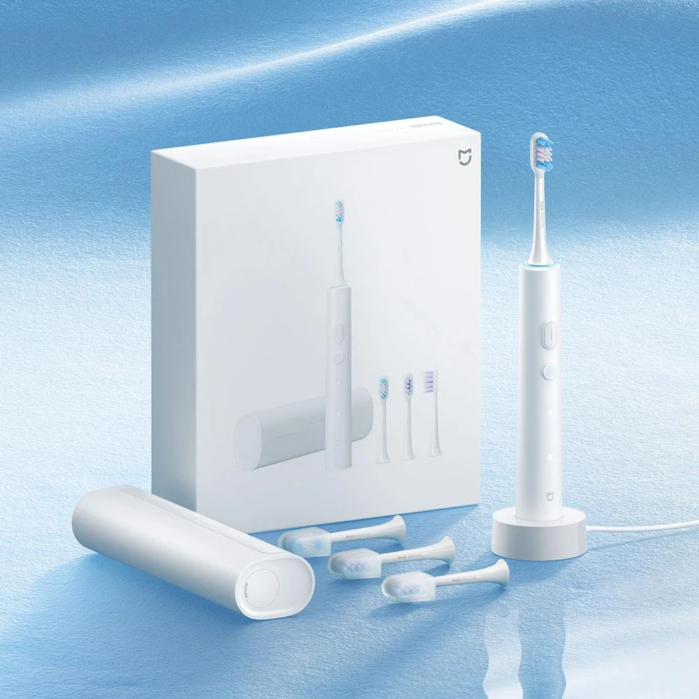 Mijia Sonic Electric Toothbrush T501C IPX8 Waterproof Portable Smart Teeth Whitening Cleaning Tooth Brush with 3 Brushing Modes