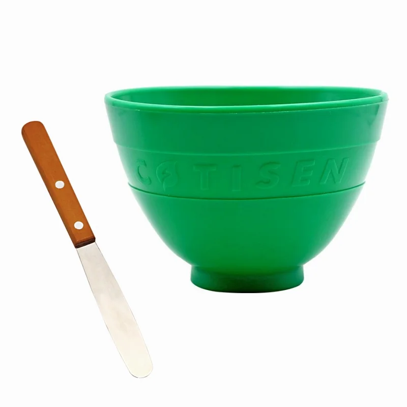 Dental Medical Rubber Mixing Bowl and Metal Alginate Mixing Spatula Plaster Knife Oral Care Teeth Whitening Tools