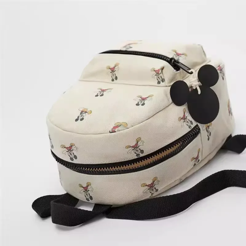 Disney New Cartoon Mickey Backpack Cute Mickey Mouse Printed School Bag Cartoon Student Backpack Kindergarten School Bag