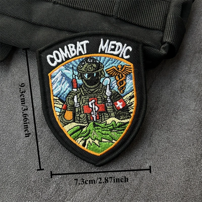 Parche militar bordado chevron con velcro para insignias tácticas - imagen 5