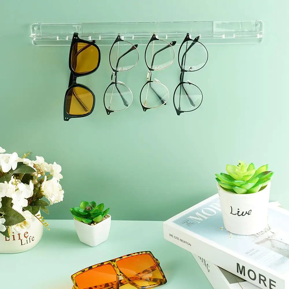 Acrylic Sunglass Display Stand, Multi-Layer Organizer for Eyeglasses & Reading Glasses, Desktop Storage Rack for Home Office