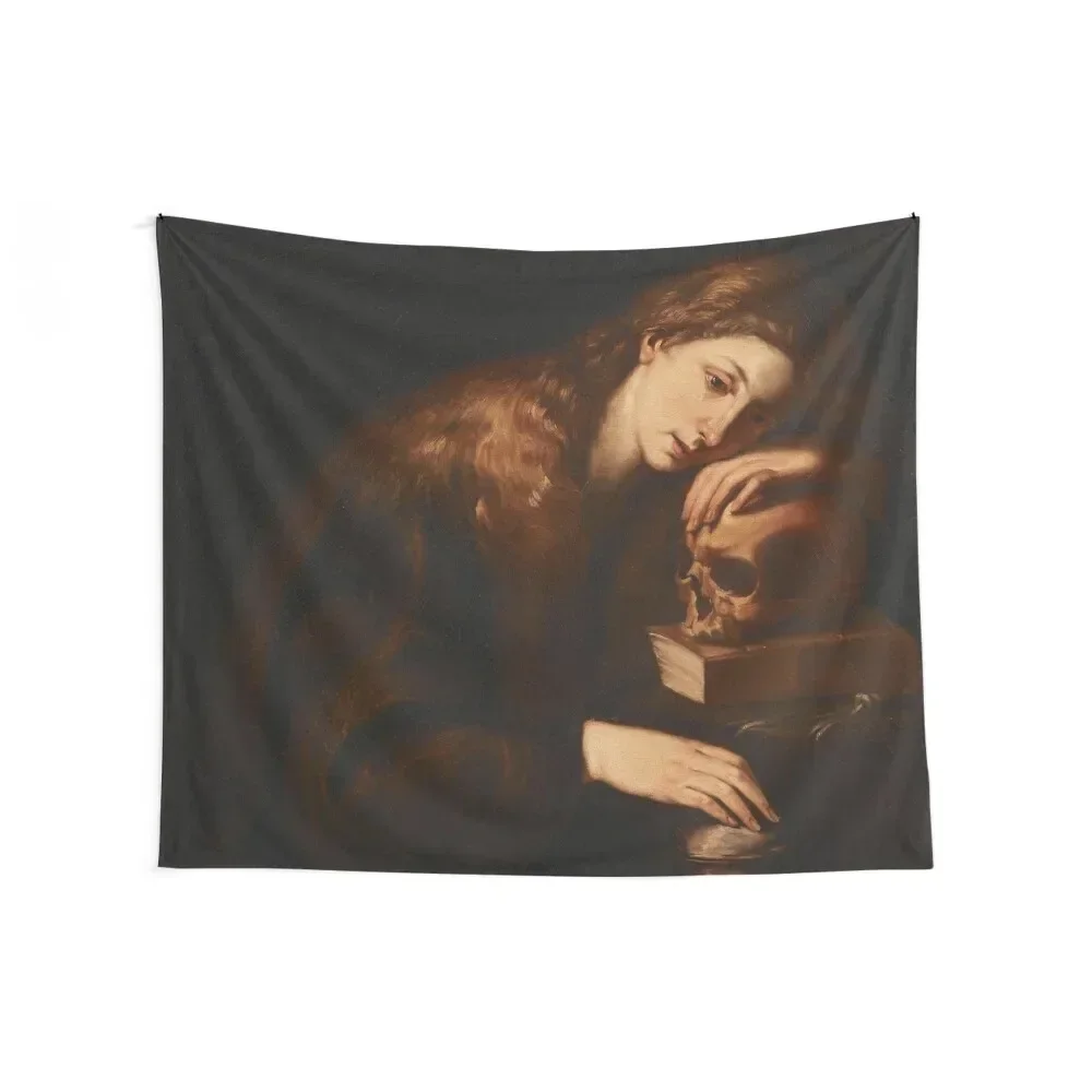 The Penitent Mary Magdalene Neapolitan Art 17th Century Renaissance Gospel Biblical Art Tapestry Decorative Wall Murals Tapestry